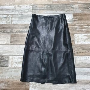 Genuine Leather Pencil Skirt  Banana Republic